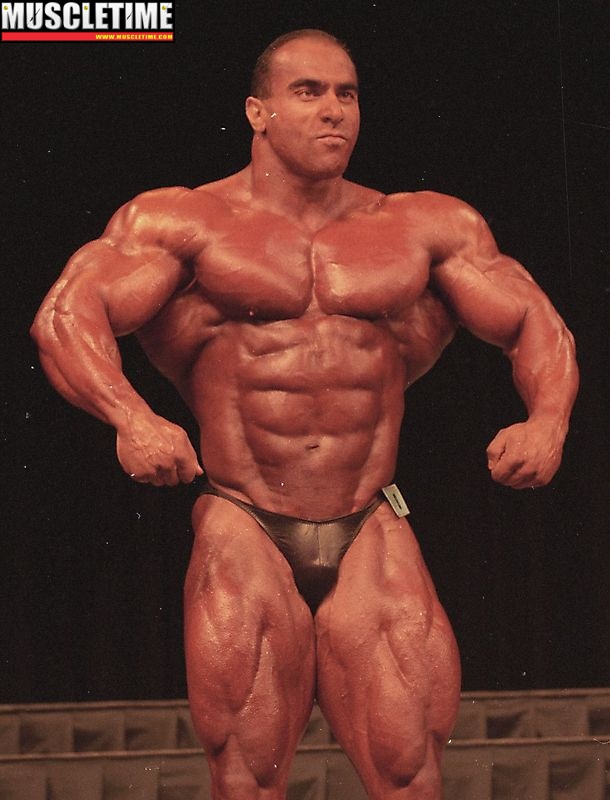 Nasser el Sonbaty at the 1997 Mr. Olympia. Nasser was always open and honest about anabolic steroids to anyone who asked.