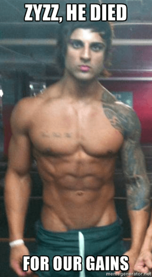 Zyzz: he died for our gains
