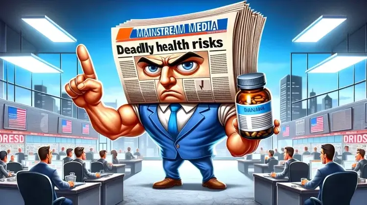 Mainstream media blames anabolic steroids for cancer