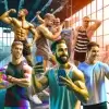 Male bodybuilders on Instagram